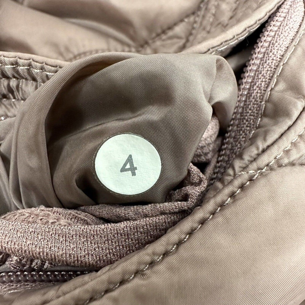 Lululemon The Bomb Bomber‎ Reversible Jacket Women Size 4 Bark Berry Rose Pink - Picture 11 of 16
